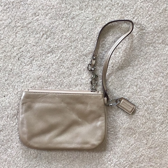COACH Gold Wristlet - Picture 2 of 3